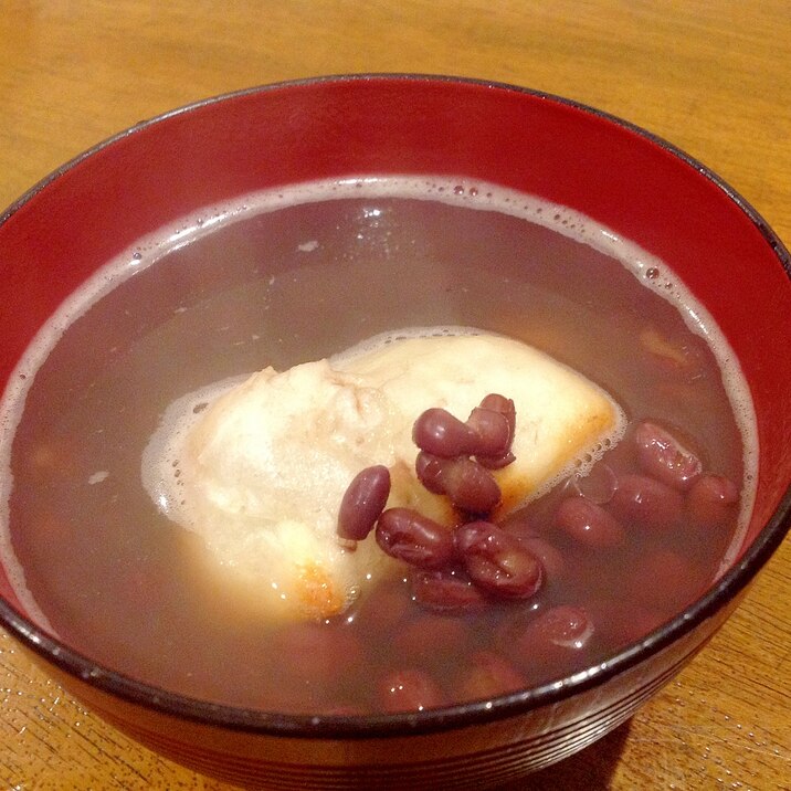 鏡開だ！甘くて美味しい〜ぜんざい